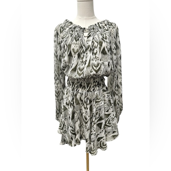 MISA LOS ANGELES Mercy Mini Dress in Green Spring Ikat Women’s Size Small NWT - Picture 8 of 16